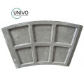 Placas fundidas de aço resistentes ao calor e desgaste Placas inferiores Placa inferior de espuma perdida WE132101A